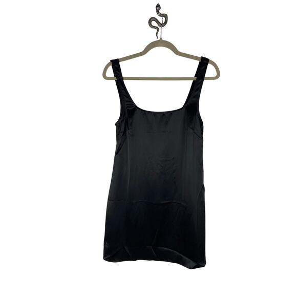 Rumored Monaco Satin Mini Dress Sleeveless Sexy Party Minimalist Chic Black Sz S - Picture 6 of 11
